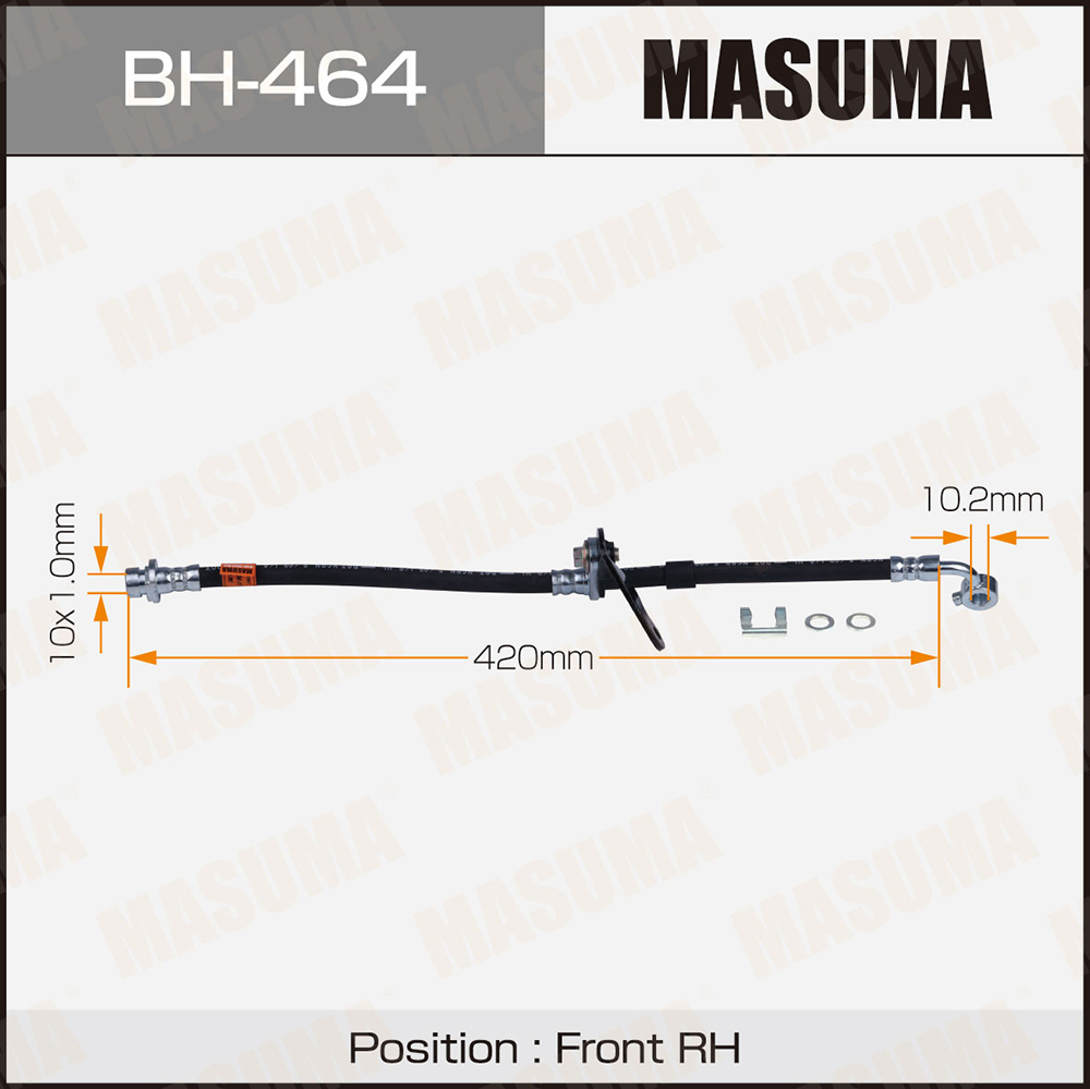 Шланг тормозной Honda CIVIC FERIO, DOMANI, ORTHIA front RH Masuma