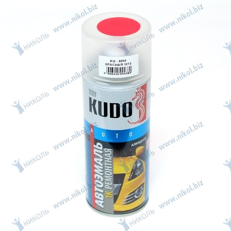 Краска аэроз ЛАДА (1015) красная KUDO (520мл)