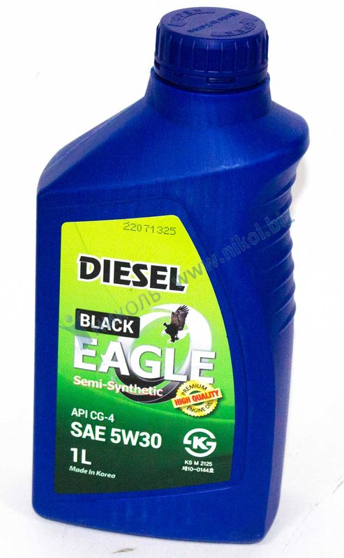 Масло дизельное BLACK EAGLE Diesel 5W30 API CG-4 (1л) п/с РАСПРОДАЖА!