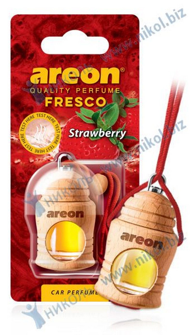 Освежитель подвесной AREON FRESCO (фреска 4мл) клубника