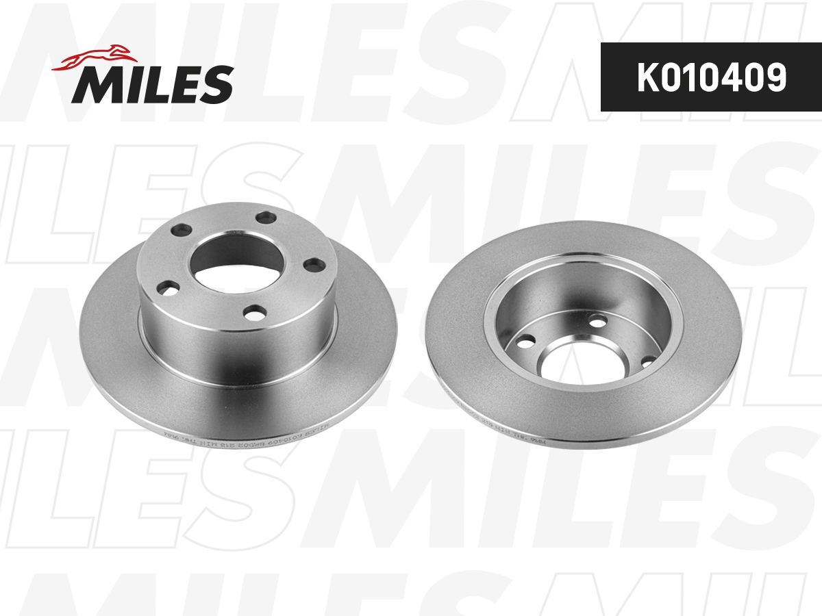 Диск тормозной Audi A100 91-94/A6 95-05; VW PASSAT 97-05 задний Miles