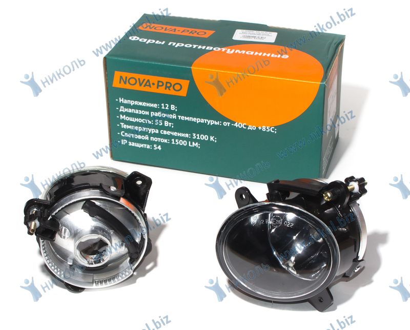 Фара пр-тум 2190 Гранта, Калина-2 NOVA-PRO/DINWARD (к-т=2шт)