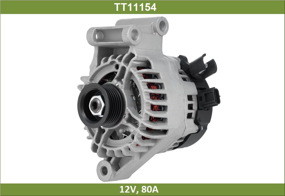 Генератор Ford Focus II 04-, Fusion 02- (80A) TESLA TECHNICS=1361258