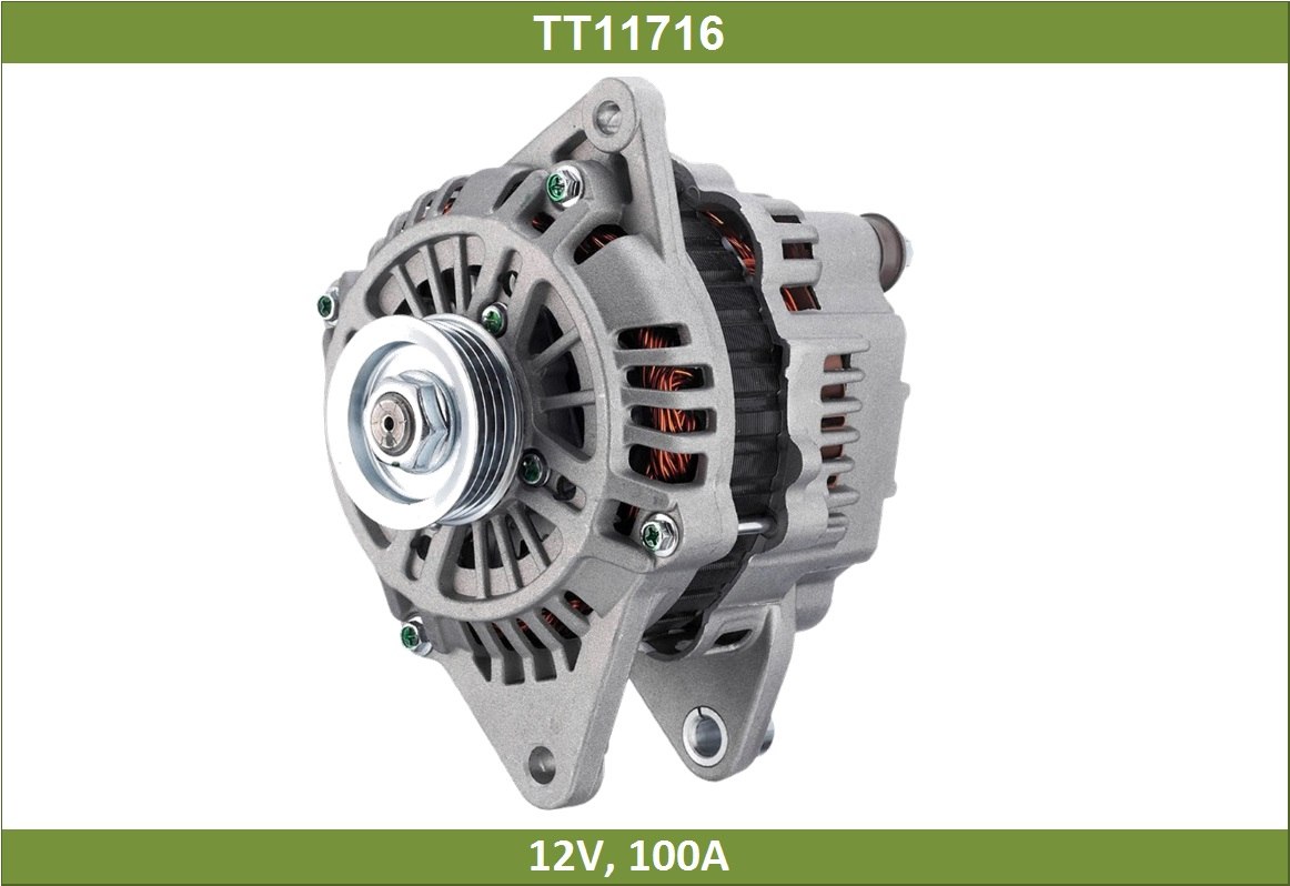 Генератор MITSUBISHI Galant VI 2.5 96-03 100 A 4-Groove Pulley Tesla Technics