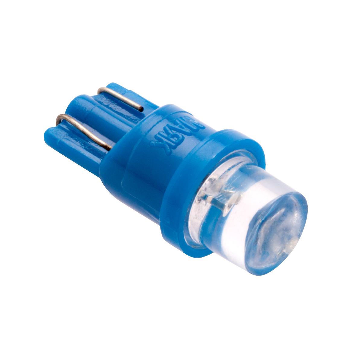 Лампа светодиодная 12V 5W без цоколя синий 1 LED (габариты, повт.поворотника) конус 10 шт. Маяк