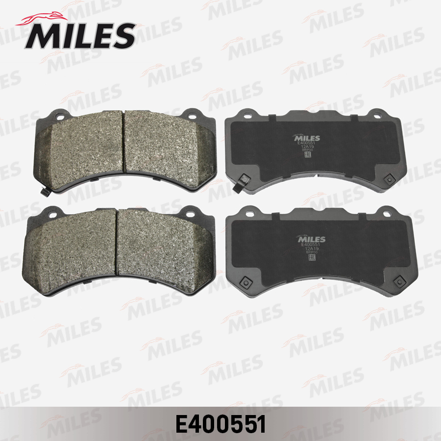 Колодки тормозные Jeep Grand Cherokee 10- 3.6/5.7/6.4/3.0D передние Low-metallic Miles