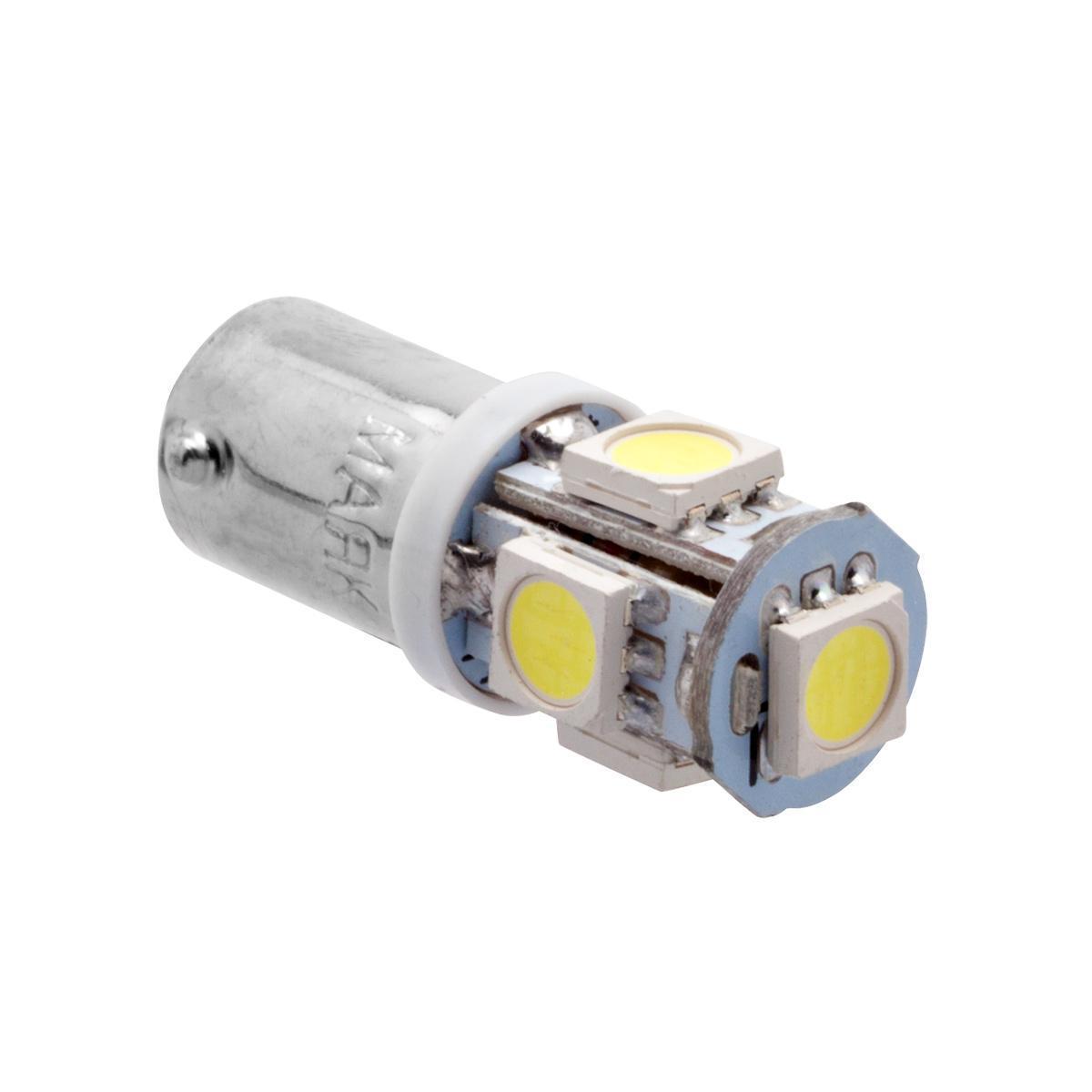 Лампа светодиодная 12V 4W металлический цоколь белый 5 SMD 10 шт. Маяк