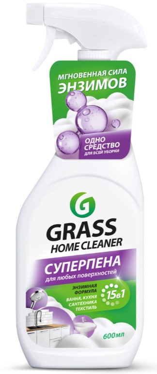 Очиститель универсальный Grass Home cleaner с энзимами 600 мл