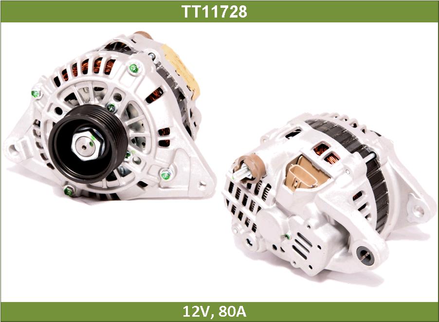Генератор MITSUBISHI LANCER 03- 12V, 80A, CW, 5-Groove Pulley; Tesla Technics