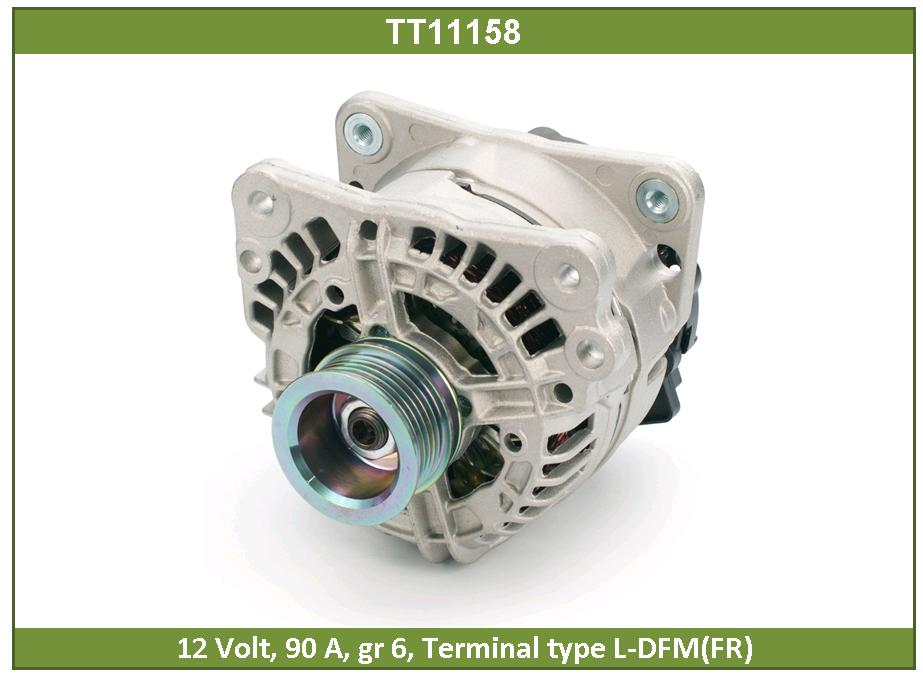 Генератор Skoda Octavia 1.8T 14V, 90A Tesla Technics