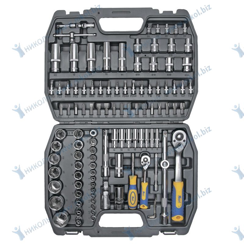 Набор инструмента KRAFT 108 пр 1/2"-1/4"