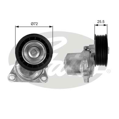 Натяжитель GATES /780821308/ Mazda 6 1.8-2.3 05- /Ford Escape 2.3 04-