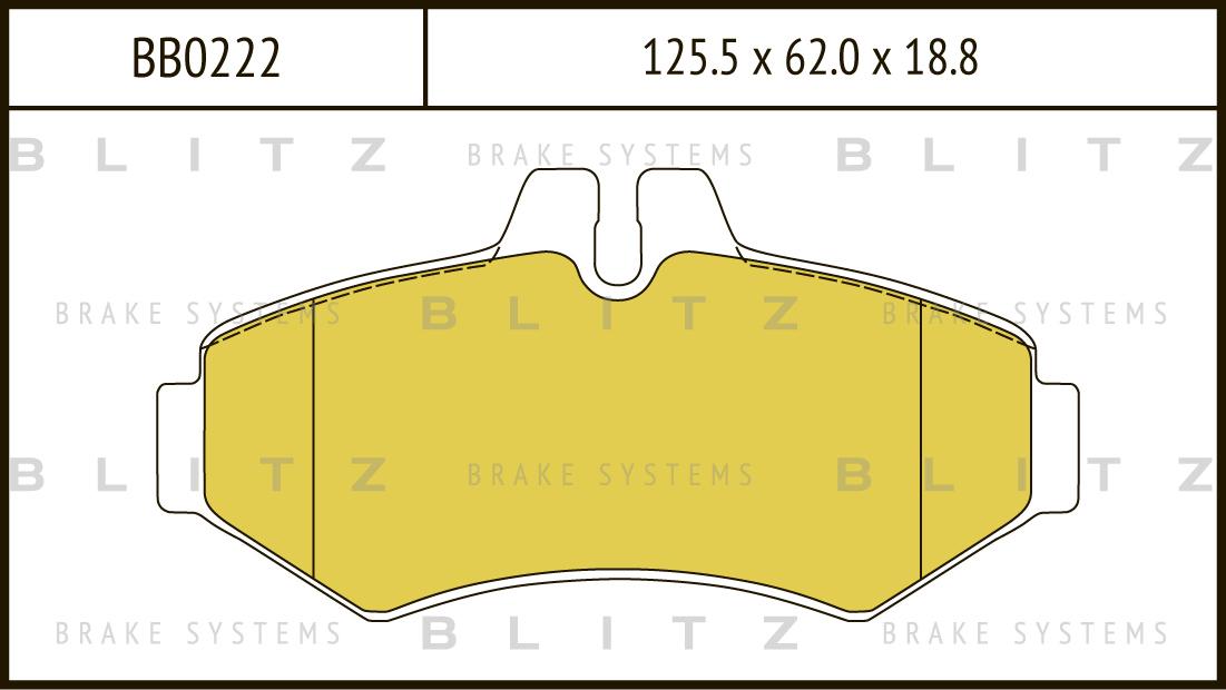 Колодки тормозные дисковые задние MERCEDES W463/Sprinter 94-> VW LT 28-35 96-> BLITZ