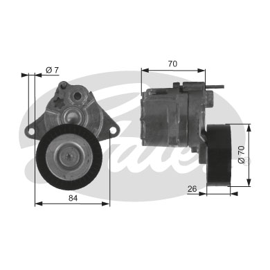 Натяжитель GATES /780821315/ MB W202/W210 2.0CDi-3.2CDi 97-