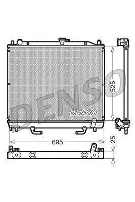 Радиатор DENSO Mitsubishi Pajero IV 3.2DiD 99-07/Pajero V 3.2DiDPF 06-