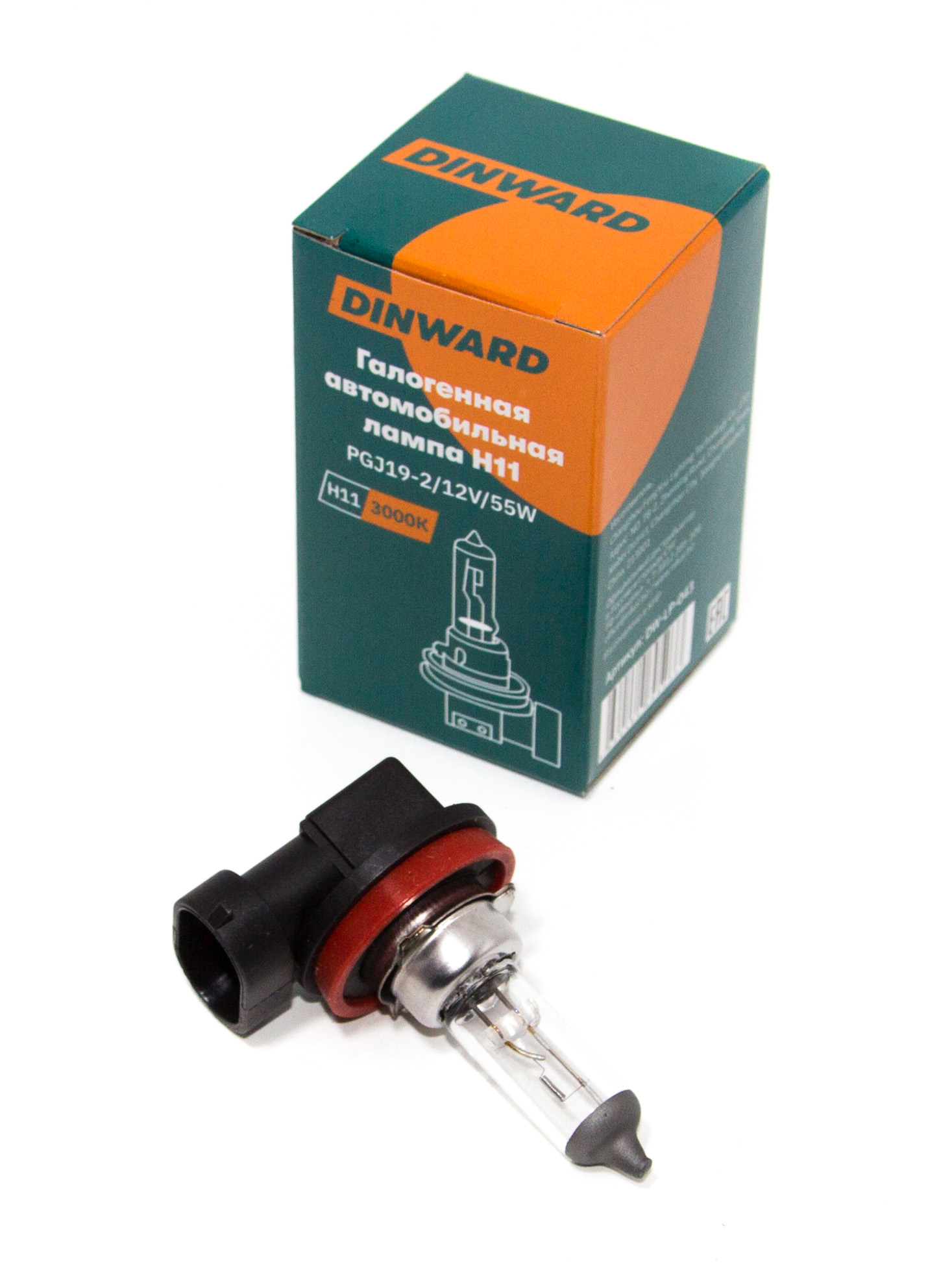 Лампа H11 12 V 55 DINWARD Platinum White PGJ19-2