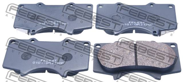 Колодки тормозные Toyota Land Cruiser Prado (J120, J150) 03-; Mitsubishi Pajero 06- передние \ FEBEST 0101-GRJ120F
