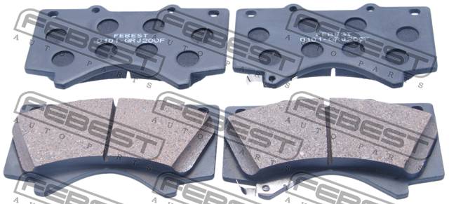 Колодки тормозные Toyota Land Cruiser (J200) 07-; Lexus LX570 07- передние \ FEBEST 0101-GRJ200F