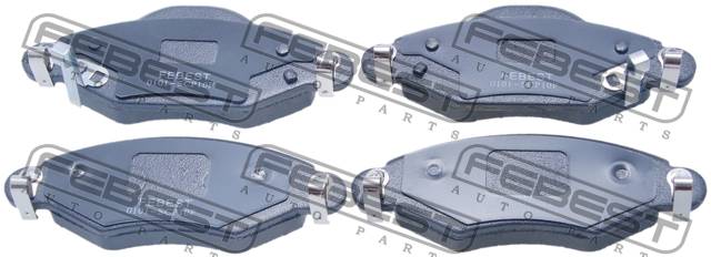 Колодки тормозные TOYOTA YARIS (FRP) SCP1#,NLP10 2001.01-2005.11 [EU] передние \ 0101-SCP10F FEBEST
