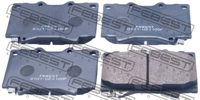 Колодки тормозные Toyota Land Cruiser (J100) 98-07; Lexus LX470 98-07 передние \ FEBEST 0101-UZJ100F