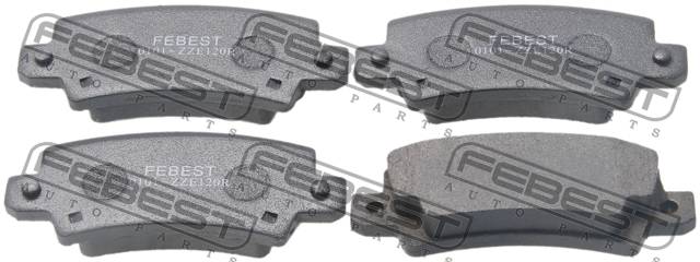 Колодки тормозные Toyota Corolla (E120) EUR 01-07, Corolla Verso (E120) 01-04 задние \ FEBEST 0101-ZZE120R
