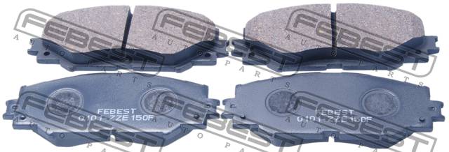 Колодки тормозные Toyota Corolla (E150,E180) 06-, Auris 07-, RAV 4 06- передние (Akebono) \ FEBEST 0101-ZZE150F