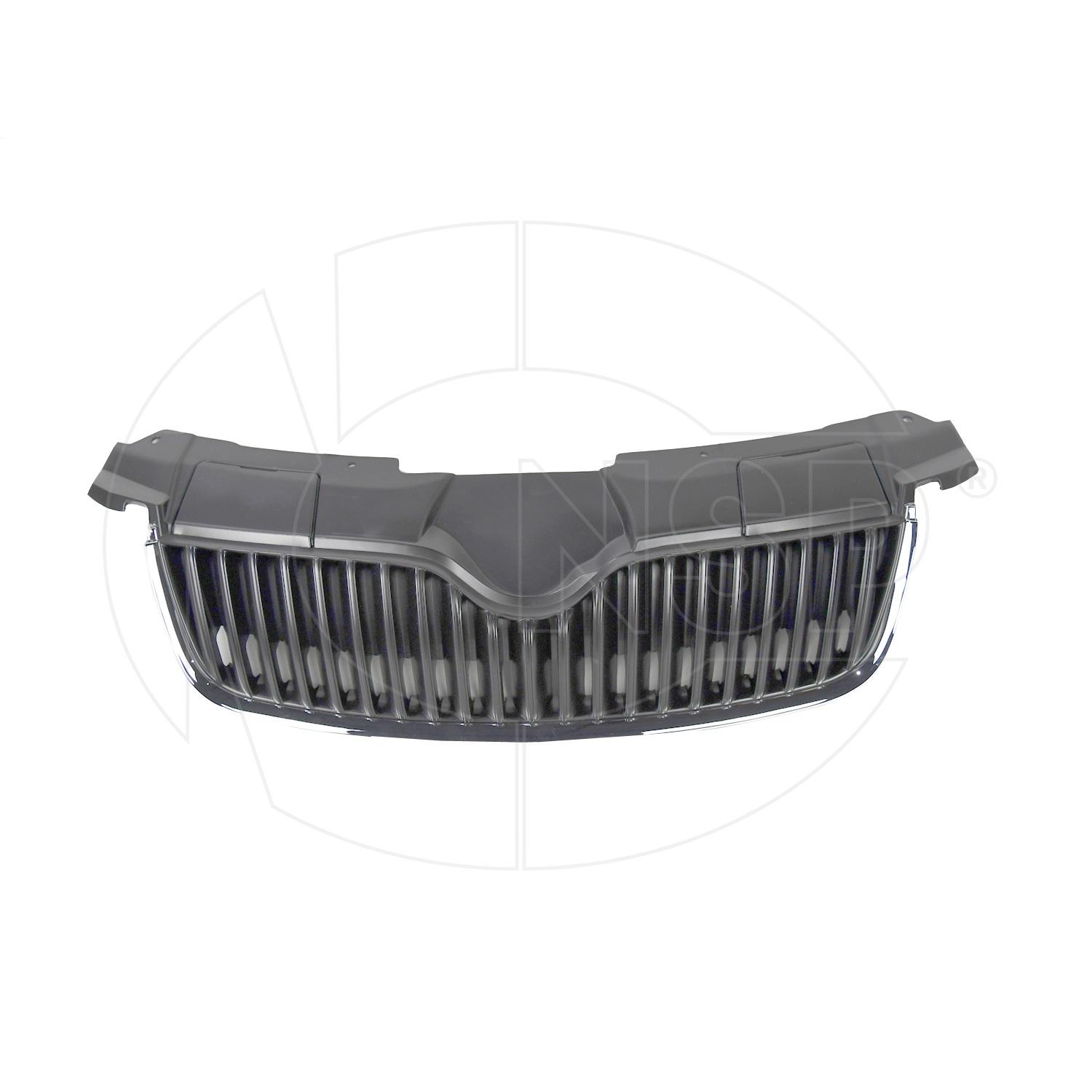 Решетка радиатора SKODA Fabia (08-) (с молдингом)