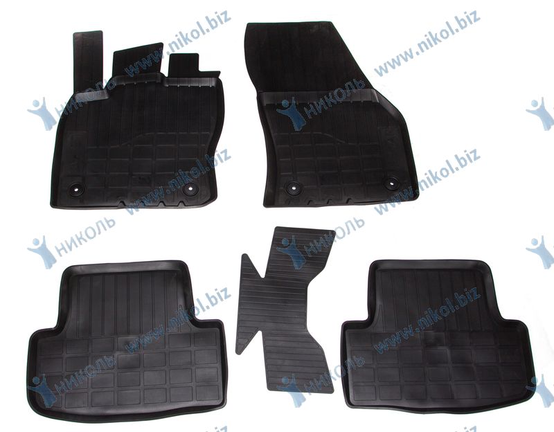 Ковры салона Skoda Karoq, VW Taos ТЭП LECAR