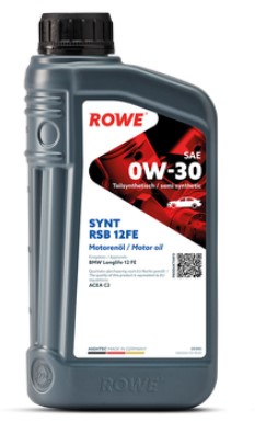 Масло моторное ROWE HIGHTEC SYNT RSB 12FE, MB-Freigabe 227.61/229, A5/B5,C2, SP Plus, GF-5/-6A, Ford WSS-M2C950-A 0W-30 синтетическое 1л / 0W30