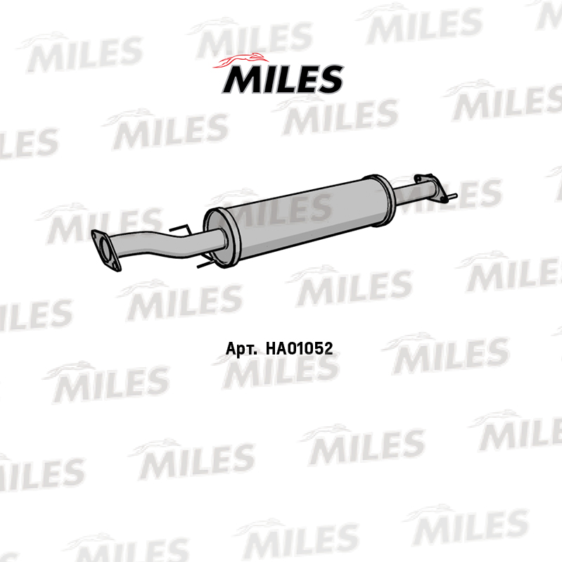 Глушитель MILES Резонатор (сталь)