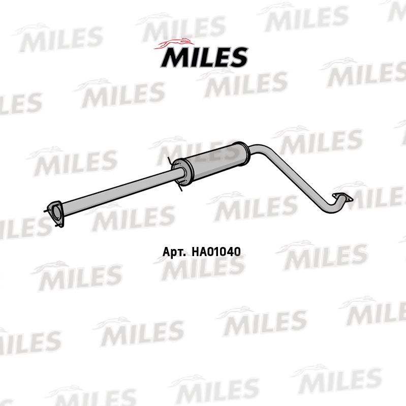Глушитель MILES Резонатор (сталь)