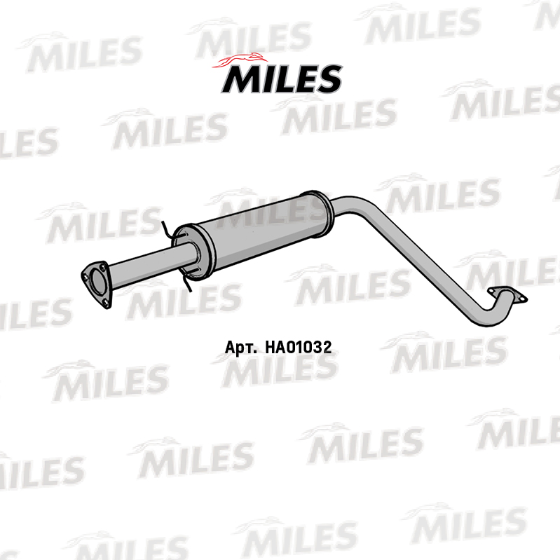 Глушитель MILES Резонатор (сталь)