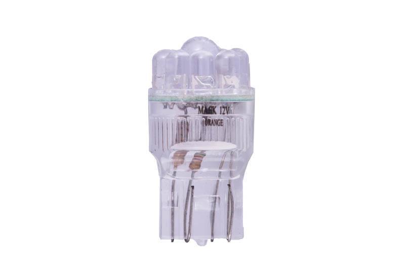 Лампа светодиодная 12V 21/5W без цоколя 2-конт. желтый 9 LED (стоп-сигнал) Маяк