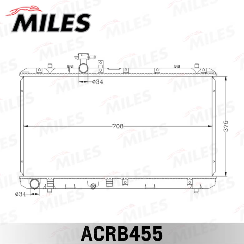 Радиатор MILES SUZUKI SX4 1.6 M/T 06-