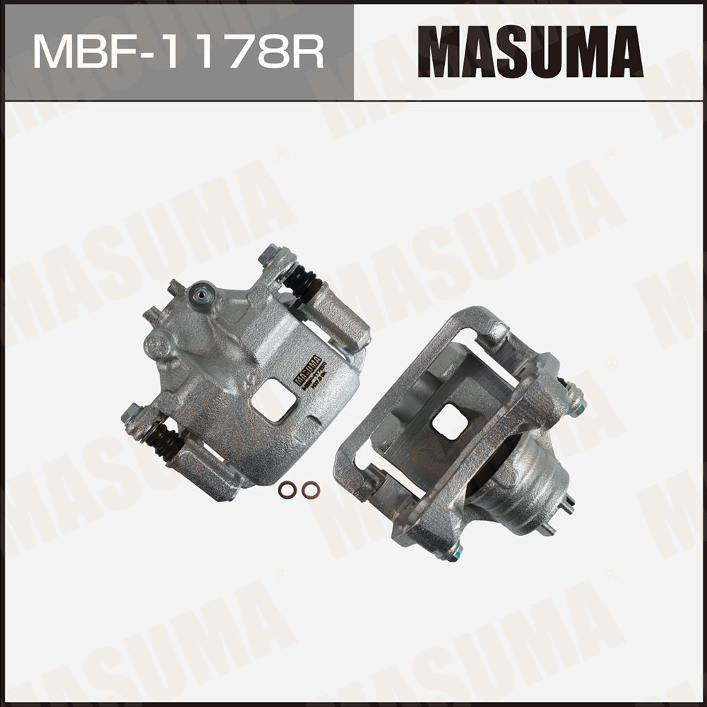 Суппорт тормозной Nissan SAFARI 97-02 задний RH со скобой Masuma