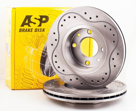 Диск тормозной для а/м Lada Largus (+ABS), Vesta, Xray; Renault Logan 08-; Nissan Almera 12- передний ASP