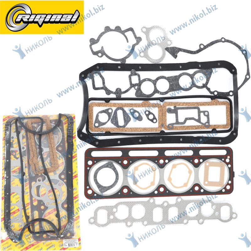 Набор прокладок ДВС УМЗ-4216 Евро-4 полный герметик пробка, силикон Riginal Premium