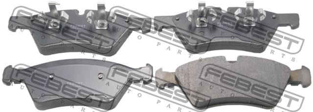 Колодки тормозные MB W164 (ML), X164 (GL), W211, W251 04- передние \ FEBEST 1601-164F