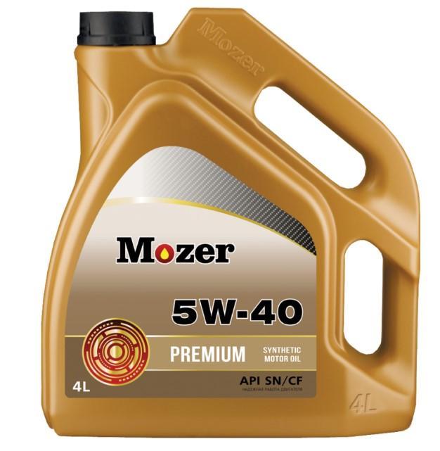 Масло моторное MOZER 5W-40 Premium SN/CF синтетическое 4л / 5W40