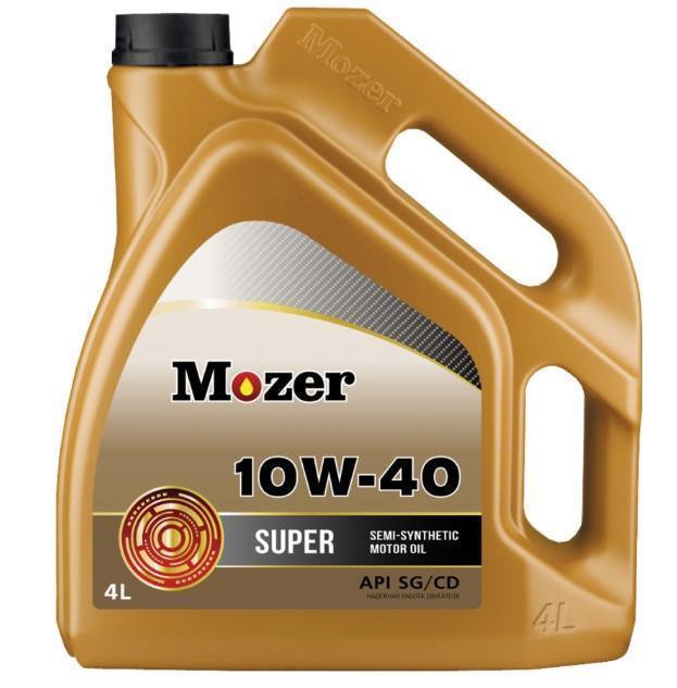 Масло моторное MOZER 10W-40 Super SG/CD полусинтетическое 4л / 10W40