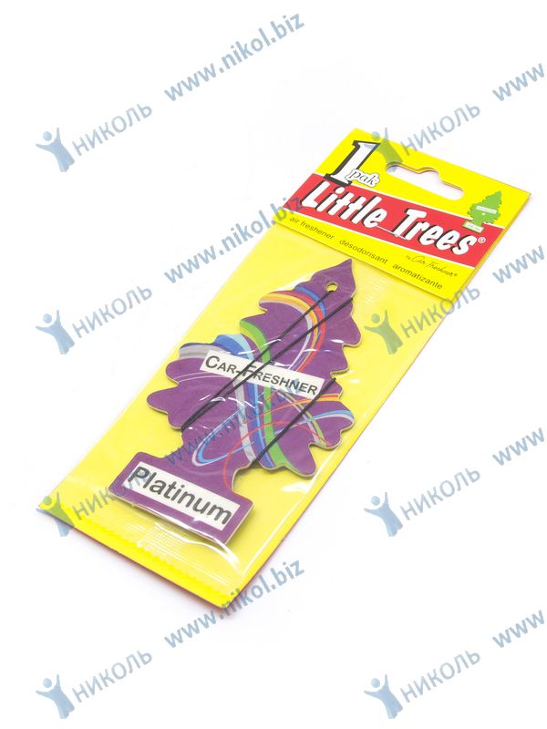 Освежитель подвесной Little Trees елка Platinum (картон)