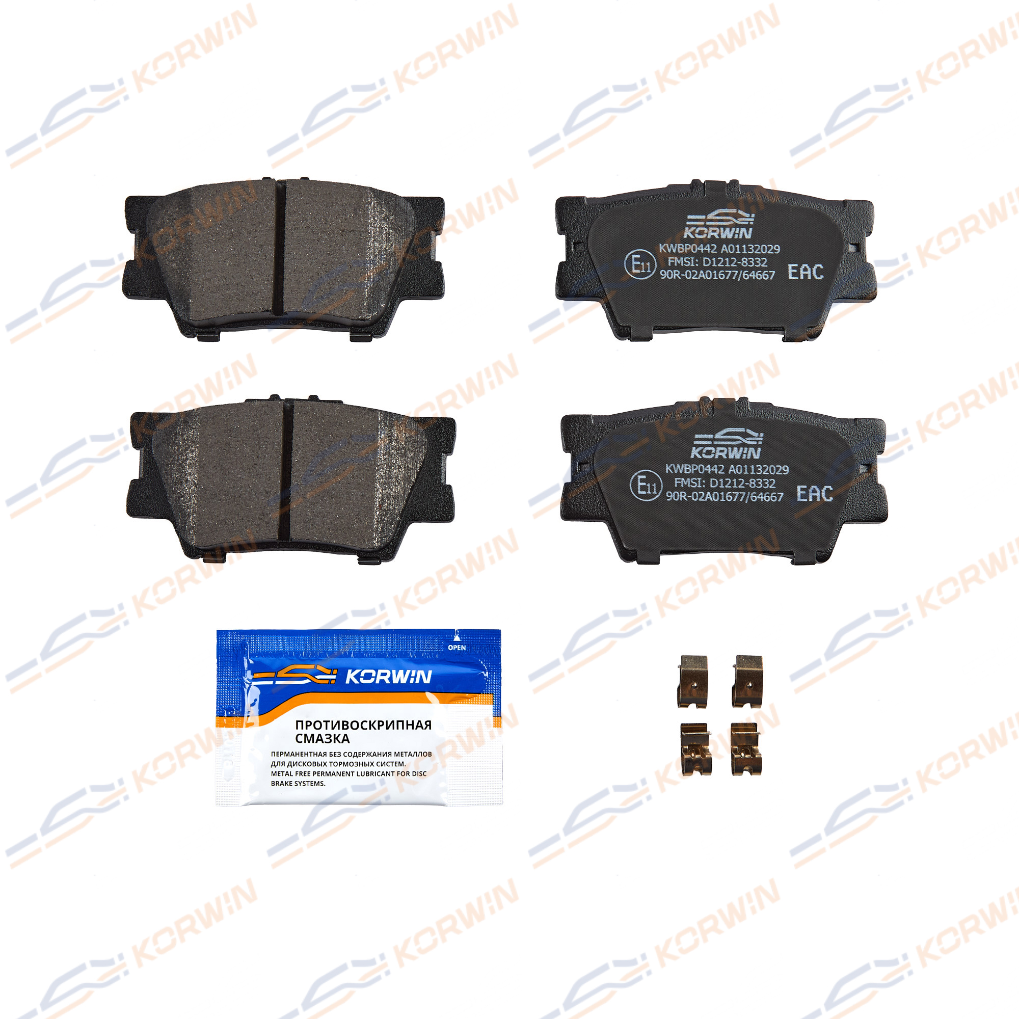 Колодки тормозные зад. Toyota Camry (V4_/V5_) 06-/Rav4 III-IV 05-/Lexus ES 12-_KORWIN