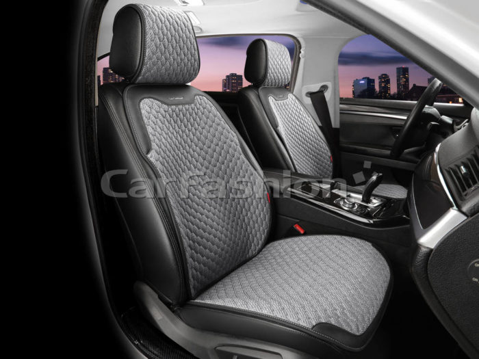 Накидка на сиденье CarFashion TERRA FRONT 2D серый /черный/серый