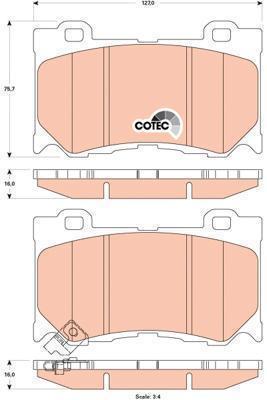 Колодки тормозные Infiniti FX (S51) 08-, Q50 (V37) 13-, QX70 (S51) передние \ TRW GDB3505