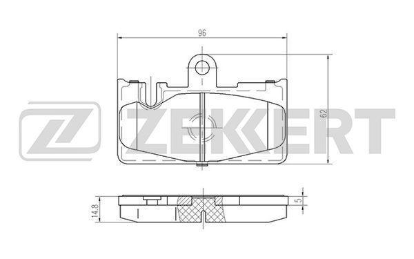 Колодки торм. диск. задн. Lexus LS 430 (UCF30) 00-
