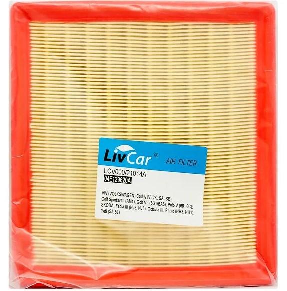 Фильтр воздушный VAG Polo (RUS) Sedan 14-, Golf 14-, Jetta 15-, Rapid 15-, Octavia 14- LivCar