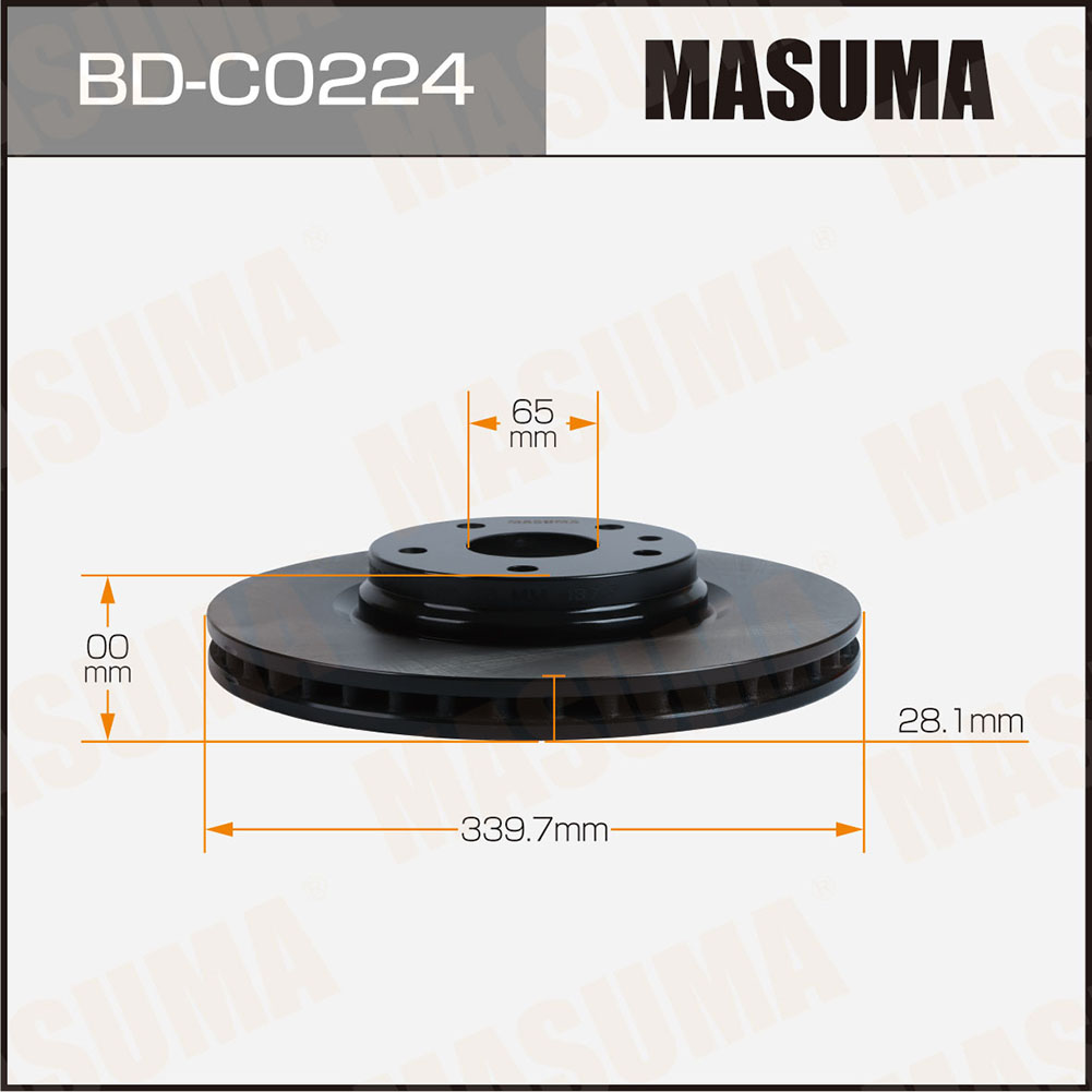 Диск тормозной GAC GS8 передний Masuma