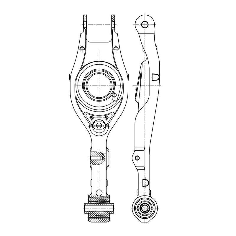 Рычаг HYUNDAI Azera 2012 - 2017 / Sonata 2011 - 2015 ; KIA Cadenza 2014 - 2016 / Optima 2011 - 2016