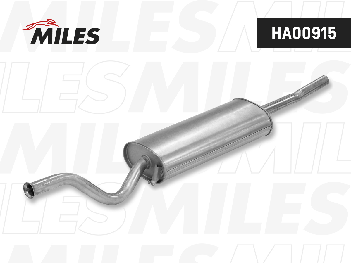 Глушитель MILES для а/м ВАЗ 2110 до 2007 г. в.