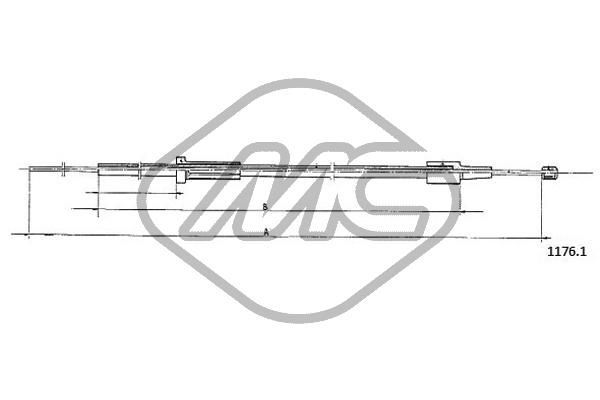 Трос капота Fiat Ducato; Ducato Panorama (280_); Ducato Panorama (290_)_METALCAUCHO
